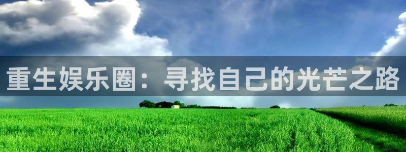 新城平台网站：重生娱乐圈：寻找自己的光芒之路