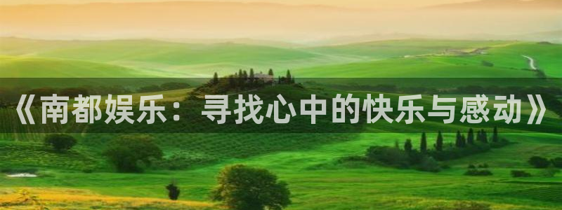 新城平台网站：《南都娱乐：寻找心中的快乐与感动》